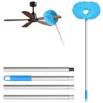 Storystore Ceiling Fan Cleaner Duster, Adjustable and Removable Fan Blade Cleaner from 13 to 49.7 Inches for High Ceiling, Dusters for Cleaning with Extension Pole for Window Top Bookshelves