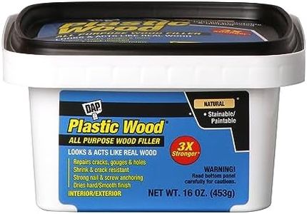 DAP 211442 Plastic Latex Based Wood Filler, 16 Oz, Natural, 2-6 Hr