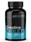 GN Creatine Tablets | 240 Creatine Monohydrate Tablets for Men & Women | High Strength Creatine - 3000mg Creatine Monohydrate Per Serving | Non-GMO & Gluten Free