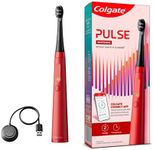 Colgate Pulse Series 1 Connected Rechargeable Whitening Electric Toothbrush, 1 Pack with Refill Head, Whiter Teeth