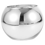 Outanaya Silver Vase Vintage Inspired Vase Bubble Ball Vase Bowl Terrarium Centerpiece Vase Flower Vase Centerpiece Round Vases for Centerpieces Air Terrarium Bud Office Glass Fish Tank