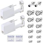 HYJLPAF Ear Piercing Kit 2 Pack Self Ear Piercing Gun, Disposable Ear Pearcings Kit with 14 Piece Earring Studs Safety Ear Piercing Gun Kit Tool