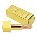 Gold Lipstick Metallic, Gold Lipstick Sparkle Lipstick Gold Bar Design Waterproof Long Lasting Moisturizing Smooth Lip Makeup Cosmetics 3.5G(Golden Lipstick 2#Foreign Version)