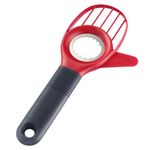 Westmark Avocado Cutter/Pitter, 3 in 1, Multifunctional, Length: 21.5 cm, Plastic/silicone/stainless steel, Hello, Red/Black, 51562270