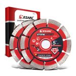 EZARC 5 inch Diamond Blade, Segmented Diamond Saw Blades for Angle Grinder, 5" Stone Blade for Cutting Concrete Stone Masonry Brick Block (2-Pack)