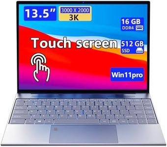 Morostron 13.5-inch Portable Touchscreen Laptop, (16GB RAM, 512GB SSD), 3K (3000×2000) IPS, Celeron N95 Processor up to 3.4 GHz, Backlit Keyboard, Fingerprint Unlocking, Win 11 Pro