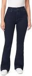 kensie Jeans Women's High-Rise Welt Flare 32-Inch Inseam, Size 0-14, Rinse, 8