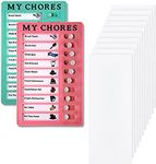 YQkangzhu Memo Plastic Board, My Chores Memo Board, Detachable Chore Chart Message Board, Portable RV Checklist Board with Slider, Reusable Checklist Note Board, Check Items Reminder Tool Planner