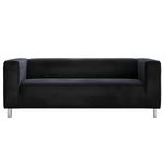 Cosy Burrows Klippan 2-Seater Replacement Sofa Cover Fabric │ Loveseat Cover │Made-to-Measure Slipover Cover for IKEA KLIPPAN 2-seat (180cm) Sofa (Black)