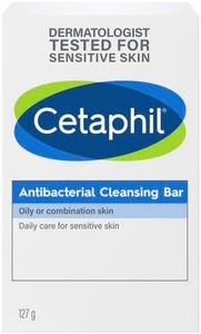 Cetaphil Antibacterial Cleansing Bar 127g, Dermatologist Tested, For Face & Body, Soap Free, Non-Comodogenic, Hypoallergenic, For Oily or Combination Skin, Suitable for Sensitive Skin