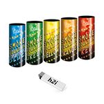 5 pieces h2i colour mix Bengalo smoke volcano fountain party fireworks smoke colour red - green - blue - yellow - orange/all year round fireworks Kat T1/F1