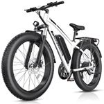 Funhang Electric Bike for Adults, Peak 1000W Ebike, 60Miles Electric Mountain Bike, 26" Fat Tire Electric Bicycle with 48V 13AH Battery, Rear Rack, Front Suspension, 7 Speed, UL 2849 Certified