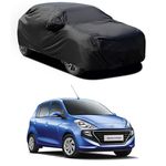 Polyester Car Body Cover Compatible with Hyundai Santro LS Zip Drive (2013) Mirror Pockets Dustproof UV Protection Water Resistant Paint & Scratch Protection Black