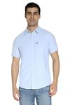 American Eagle Men's Regular Fit Shirt (WEA0152105400A_Blue_2XL