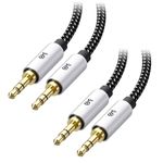 Cable Matters 2-Pack 3.5mm Audio Cable 3 ft (3.5mm Aux Cable/Aux Cord, Headphone Cable, Audio Cable 3.5mm Male to Male) - 3 Feet / 0.9 Meters