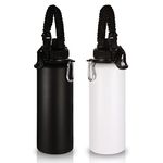 Volhoply Insulated Water Bottles Bulk 2 Pack, 40 oz Stainless Steel Sports Bottle with Paracord Handle & Spout Lid, Double Walled Vacuum Metal Big Water Thermos with Wide Mouth for Hiking(Mix,2 Set)
