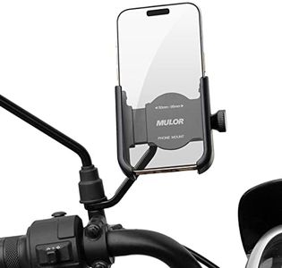 Mulor Soporte Movil Moto Soporte Teléfono Motocicleta para Espejo Retrovisor 360 Rotación