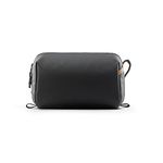 PGYTECH Travel Toiletry Bag for Men & Women, Hanging Compact Travel Pouch, Waterproof Dopp Kit for Traveling, Shaving Bag Makeup Bag Organizer for Toiletries, Cosmetics, Black