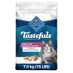 Blue Buffalo Indoor Hairball Control Natural Adult Dry Cat Food, Chicken And Brown Rice 6.8kg bag - Large Bag, kibble