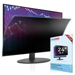 [2 Pack] FILMEXT Removable 24 Inch Computer Privacy Screen Filter for 16:9 Frameless Monitor - Anti-Scratch Privacy Shield - Blue Light UV Blocking Protector for Thin Bezel Computer Monitor