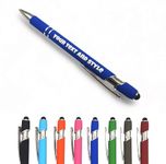 Personalised Engraved Soft Touch Aluminium Stylus Retractable Ballpoint Pen | Custom Present For Birthday, Christmas, Anniversary, Women, Or Office Use