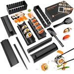 MLRYH Sushi Making Kit Sushi Maker Set for Beginners Plastic Premium Set Sushi Tool Set Sushi Rice Roll Mold Shapes, DIY Sushi Prefect Home Sushi Tool (12 PCs)