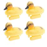 SGerste Baby Duckings Floating Decoy Ducks Mallard Plastic Ornament Pond 4 Pieces