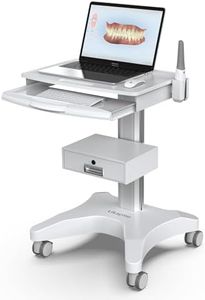 Medical Trolley with Laptop Pallet and Oral Scanner Holder, Dental Clinic Cart with Wheels for Hospital Beauty Salon (OC-3)