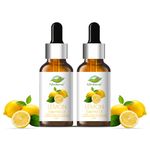 Farm Blends Lemon Essential Oil | Vitamin C Rich, Nourishes Hair & Skin, Anti-Acne, Pimple, Oil Control, Fresh Lemon Scent | Farm To Home | Oil 100% Pure, Natural, Undiluted | Citrus limon||15ML + 15ML (Pack of 2)