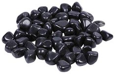 Schmick 3 Kg Black Pebbles Stones for Plants Pots, Fish Tank Aquarium, Garden, Table and Home Decor, Vase Fillers (3 Kg, Black Stone)