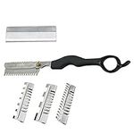 YNR Hairdressing THINNING Razor Hair Cutting Styling Tool Hair Shaper THINNING Layer Hair Cutting Razor Steel Comb **Promotional Price**