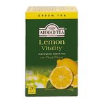 Ahmad Tea Green Tea | Lemon Green Tea | 20 Teabag Sachets | 1 Packs