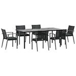 vidaXL Outdoor Dining Set 7 Piece, 