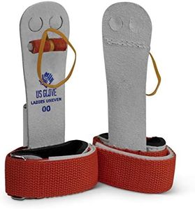 US Glove Women Hot Shot Uneven Bar Gymnastics Grips - Womens Gymnastics Bars Grips, Made in USA Gymnastics Uneven Bar Grips for Girls, Leather Gymnastics Equipment Grips, Hook & Loop, Size 000 (5")