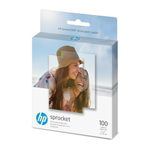 HP Sprocket 2x3 inches Premium Zink Sticky Back Photo Paper (100 Sheets) Compatible with HP Sprocket Photo Printers, Original Version.