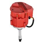 A-Team Performance - Marine Electronic Distributor HEI 65K Volts 4.3L - Compatible with Chevy V6 Mercruiser OMC Volvo Pleasurecraft ChrisCraft Crusader Yanmar, Red