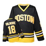 TRIVINKIN Happy Gilmore 18 Adam Sandler 1996 Black Ice Hockey Jersey Men, Black, Medium