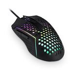 Redragon M987 Lightweight 55g Honeycomb USB Gaming Mouse with RGB Backlit Wired 6 Buttons Programmable with 12400 DPI for Windows PC Computer