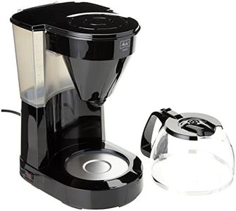 Melitta Easy Filter Coffee Maker with Glass Jug, Capacity 10 Cups (125 ml), Black