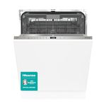 Hisense HV643D90UK 16 Places Fully Integrated Dishwasher Silver with Foldable bottom plate baskets [Energy Class D]