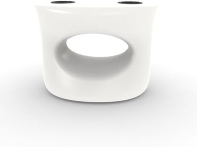 REZVANI FURNITURE STUDIO Tenjam Splash Series Amped Side Table for in Pool use, in Pool Side Table for sunshelf use and Water Depths up to 10" (White Amped)