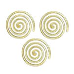 Plus Value Brass Helix Vastu Remedies for North-West Missing Corner & Cuts, Kitchen, Main Door/Entrance, Toilet Vaastu Dosh/Defect Nivaran (3pcs)