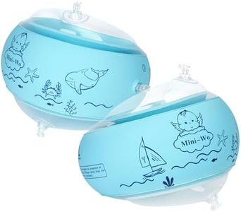 Arm Floaties for Kids Inflatable Blue Toddler Swim Arm Bands Pool Kid Arm Floaties for Swimming Pool Water Wings for Toddlers and Adults 1-14yrs for Swim Learning (Blue, S(1-4 yrs))