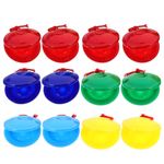 Toddmomy 12pcs Percussion Instrument Spanish Castanet Party Favors Hand Finger Castanets Classroom DIY Castanets Rhythm Music Musical Instrument for Kids Children Adults(Mixed Color)