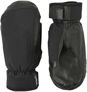 Hestra Alpine Short Gore-Tex Ski Mitt, Waterproof, Windproof Mitten for Skiing & Snowboarding - Black - 9