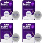 BURST Expanding Dental Floss - Stain-Absorbing, Woven Tooth Floss with Xylitol Coating to Fight Cavities - Vegan, Paraben Free - Mint Eucalyptus (160 Yards)