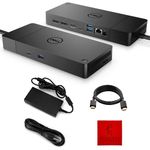 WD19S Dell USB C Docking Station Bundle with 180W Power Supply, HDMI Cable & Microfiber Cleaning Cloth