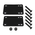 PATIKIL Skateboard Riser Pads Set - 2 Pack 6mm Longboard Shock Pads Met Montageschroeven En Moeren, Hardware Reparatie Kit Voor Cruiser, Zwart