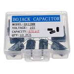 BOJACK 470uF 16V 8X12mm Capacitors 470 MFD 16 Volt 0.32x0.47 Inch ±20% Aluminum Electrolytic Capacitors(Pack of 10 Pcs)