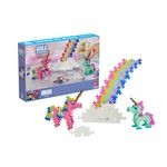 Plus-Plus - Learn to Build Unicorns - 275 Pieces - Creative Building and Construction Set - Mix of Unicorns Colors in a Box - Kids 5 to 12 Years - 106870